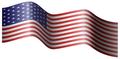 Flag of the United States of America with fabric texture