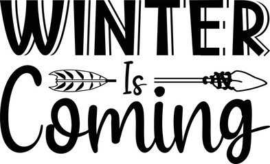 Fototapeta premium Winter SVG T Shirt Design, Winter Quotes T Shirt Design, Winter T Shirt Design