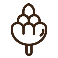 artichoke food ingredient vegetable plant outline icon