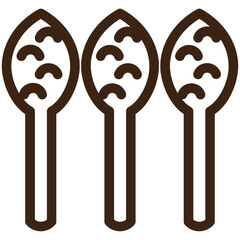 asparagus food vegetable outline icon