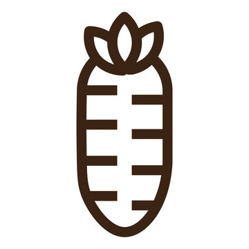 recommend clip art: autumn carrot fall food harvest vegetable outline icon
