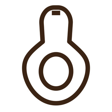 recommend clip art: avocado food fruit healthy vegetable outline icon