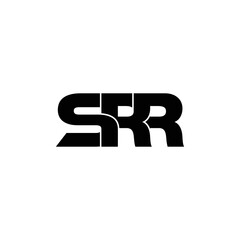 SRR letter monogram logo design vector