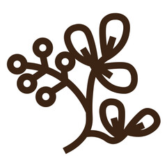 Obraz premium barberry food herb vegetable outline icon