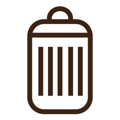 basket compost dirt garbage paper outline icon