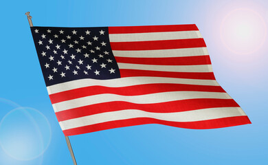 Obraz premium アメリカの国旗