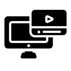 video player glyph icon