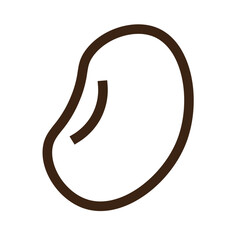 beans food grain growing plant seed vegetable outline icon
