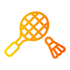 badminton gradient icon