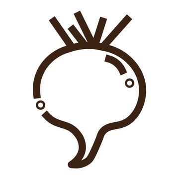 recommend clip art: beet food root underground vegetable plant outline icon