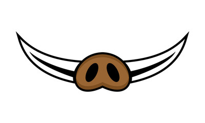 Obraz premium boar nose logo icon