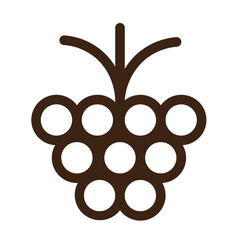 berries berry food fruit raspberries raspberry vegetable outline icon