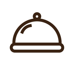 birthday dinner dish food meal party vegetable outline icon