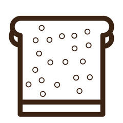 bread food fruit grocery store meat toast vegetable outline icon