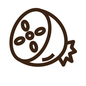 recommend clip art: bottle gourd calabash gourd half of calabash vegetable outline icon