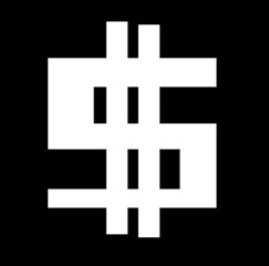 Money cash in trendy flat style isolated on background. Money cash page symbol for your web site design Money cash logo, app, UI. Money cash Vector illustration