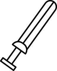 Vector Sword Icon Symbol illustration on white background