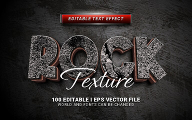 abstract rock text effect