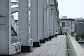 【東京】臨海副都心の風景（勝鬨橋）