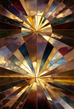 Window stained glass illustration background spiritual art religion artwork
light rays hope faith abstract conceptual decorative