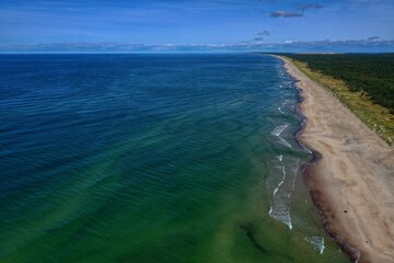 Aerial view of the Curonian Spit , Lithuania - 538258869