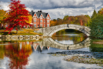 Fototapeta premium Autumn day in Quebec