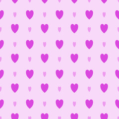 Hand drawn vector, seamless pattern  background  pink heart shape for created valentine’s card, valentine’s concept