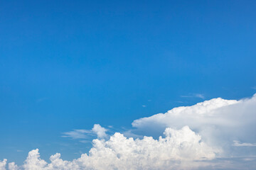 summer clouds with blue sky