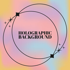 Holographic Background vectors design hologram background