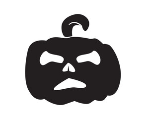  pumpkin head silhouette