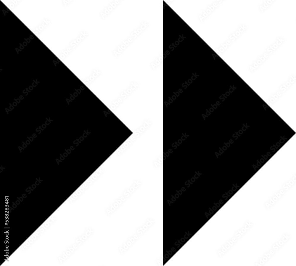 Poster fast forward icon in trendy flat style isolated on background..eps