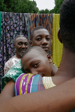 Nigerian Father And Sons In Ankara 