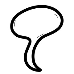 Cartoon Doodle speech bubble