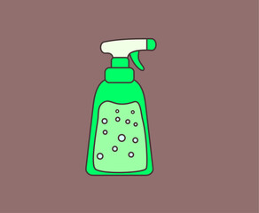 disinfectant spray vector