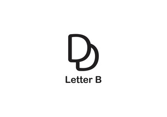 letter B vector logo and icon design template