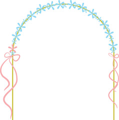 frame with flowers