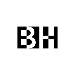 BH monogram vector logo for business and others