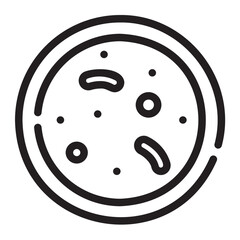 bacteria line icon