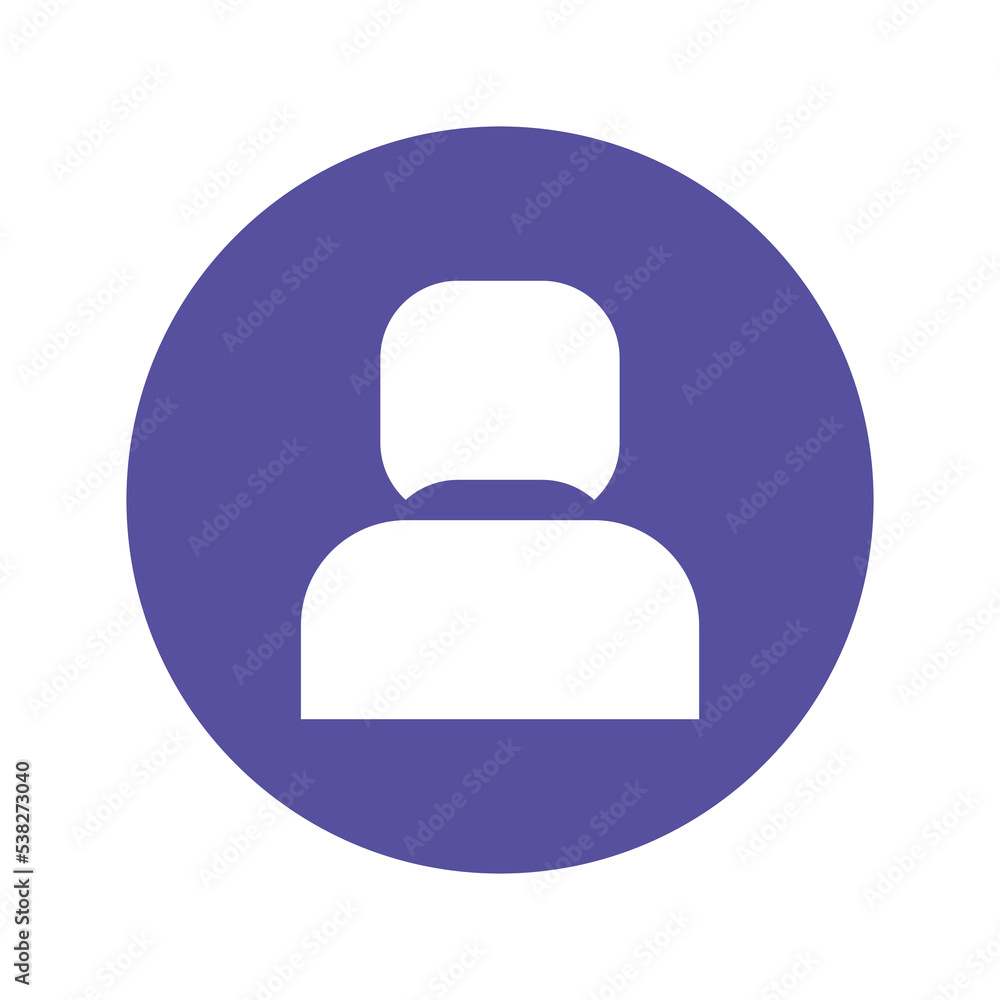 Poster profil icon vector in trendy and unique design style in purple color. simple symbol concept from bac