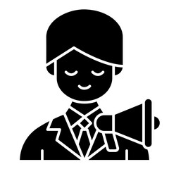 marketing director solid icon