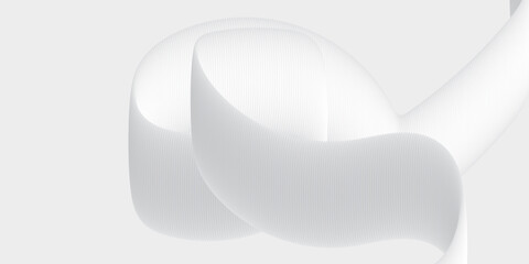 white paper clip white pipe abstract background wave texture art business concept