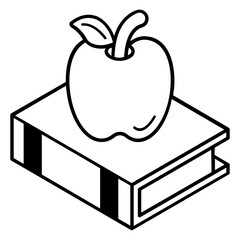 Ready to use line icon of translation app 