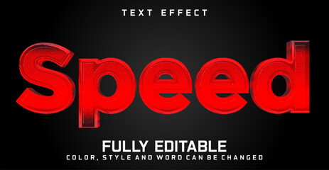 Editable Speed text style effect glitter texture