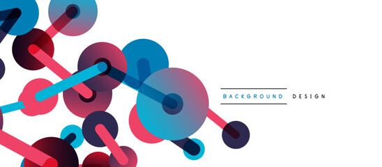 Network concept abstract background. Dots connection. Big data idea. Business template for wallpaper, banner, background or landing