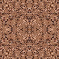 Seamless fractal pattern in vector format for printed fabrics or any other purposes. Every object is grouped base on color so the pattern is editable, tileable and easy to use.