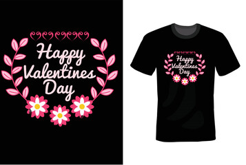 Valentines Day T-shirt Design Template 