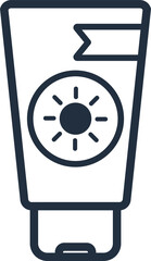 Sunscreen bottle element.