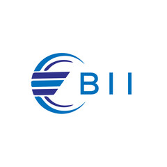 BII letter logo. BII blue image on white background. BII vector logo design for entrepreneur and business. BII best icon. - obrazy, fototapety, plakaty