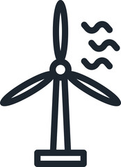 Wind turbine icon,Wind turbine for Electric.