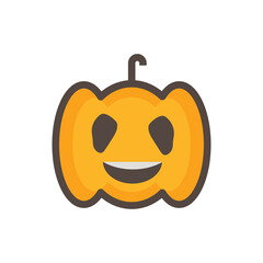 Cute pumpkin vector illustration. designs that are suitable for banner elements, websites, apps.